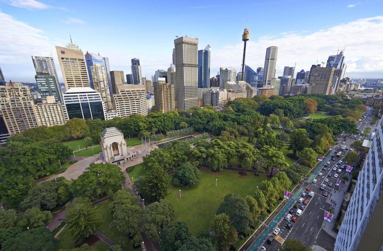 Pullman Sydney Hyde Park Otel Dış mekan fotoğraf The Domain, Sydney